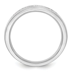 14k White Gold 1/2 carat Lab Grown Diamond VS/SI+ G+ Complete Men's Band