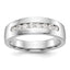 Men's Lab-Grown Diamond Channel Band in 14K White Gold, 4mm (1/2 ct. tw.), Size 10 - Sophia Jewelers