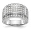 Men's Lab-Grown Diamond Wedding Band in 10K White Gold (2 ct. tw.), Size 10 - Sophia Jewelers