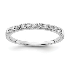 14k White Gold 1/5 carat Lab Grown Diamond VS/SI+ G+ Complete Wedding Band