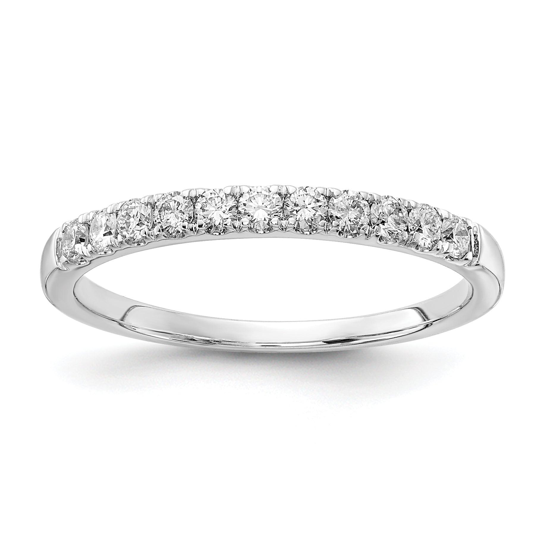 10k White Gold 1/3 carat Lab Grown Diamond VS/SI+ G+ Complete Wedding Band