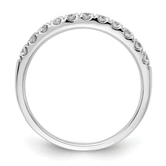 14k White Gold 1/2 carat Lab Grown Diamond VS/SI+ G+ Complete Wedding Band