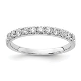 14k White Gold 1/2 carat Lab Grown Diamond VS/SI+ G+ Complete Wedding Band