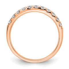 14k Rose Gold 1/2 carat Lab Grown Diamond VS/SI+ G+ Complete Wedding Band