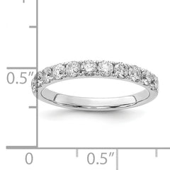 14k White Gold 3/4 carat Lab Grown Diamond VS/SI+ G+ Complete Wedding Band