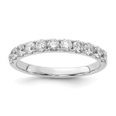 14k White Gold 3/4 carat Lab Grown Diamond VS/SI+ G+ Complete Wedding Band