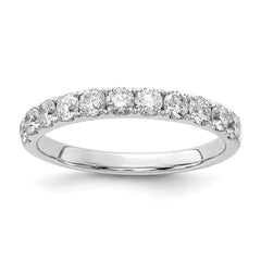 14k White Gold 3/4 carat Lab Grown Diamond VS/SI+ G+ Complete Wedding Band