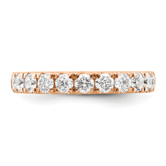 14k Rose Gold 1 carat Lab Grown Diamond VS/SI+ G+ Complete Wedding Band
