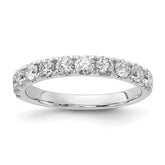 14k White Gold 1 carat Lab Grown Diamond VS/SI+ G+ Complete Wedding Band