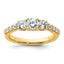 Three-Stone Round Lab-Grown Diamond Engagement Ring in 14K Yellow Gold (1 ct. tw.), Size 7 - Sophia Jewelers