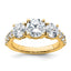 Lab-Grown Diamond Engagement Ring in 14K Yellow Gold (3.01 ct. tw.), Size 7 - Sophia Jewelers