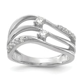 14k White Gold 1/3 carat Lab Grown Diamond VS/SI+ G+ Complete Fashion Ring