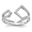 14k White Gold 3/8 carat Lab Grown Diamond VS/SI+ G+ Complete Fashion Ring