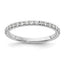 Lab-Grown Diamond Band in 14K White Gold, 2mm (1/3 ct. tw.), Size 4.5 - Sophia Jewelers