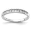 14k White Gold 1/3 carat Lab Grown Diamond VS/SI+ G+ Complete Channel Set Band