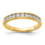 Channel-Set Lab-Grown Diamond Wedding Band in 10K Yellow Gold (1/5 ct. tw.), Size 7 - Sophia Jewelers