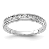 14k White Gold 1/2 carat Lab Grown Diamond VS/SI+ G+ Complete Channel Set Band