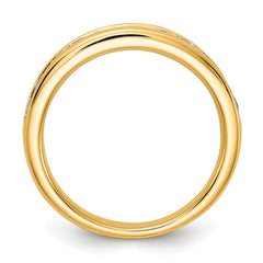 14k 3/4 carat Lab Grown Diamond VS/SI+ G+ Complete Channel Set Band