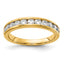 Lab-Grown Diamond Channel Wedding Band in 14K Yellow Gold, 2.25mm (3/4 ct. tw.), Size 7 - Sophia Jewelers