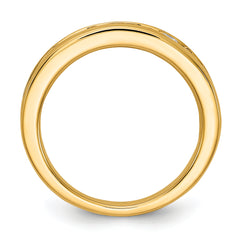 14k 1 carat Lab Grown Diamond VS/SI+ G+ Complete Channel Set Band