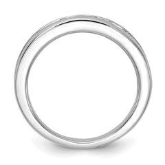 14k White Gold 1 carat Lab Grown Diamond VS/SI+ G+ Complete Channel Set Band