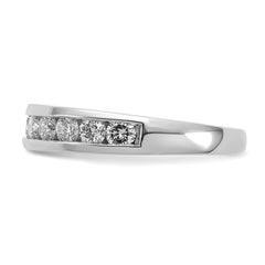 14k White Gold 1 carat Lab Grown Diamond VS/SI+ G+ Complete Channel Set Band