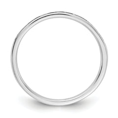 10K White Gold Diamond Channel Band