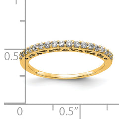 14k 1/4 carat Lab Grown Diamond VS/SI+ G+ Complete Wedding Band