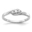 10k White Gold 3-stone Diamond Ring
