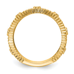 14k 1/4 carat Lab Grown Diamond VS/SI+ G+ Complete Fashion Band