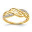 White Diamond Mom Ring in 10K Yellow Gold (0.01 ct. tw.), Size 7 - Sophia Jewelers