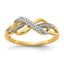 Infinity Symbol Ring in 14K Yellow Gold (1/10 ct. tw.), Size 7 - Sophia Jewelers