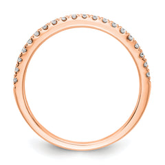 14k Rose Gold 1/5 carat Lab Grown Diamond VS/SI+ G+ Complete Wedding Band