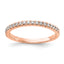 14k Rose Gold 1/5 carat Lab Grown Diamond VS/SI+ G+ Complete Wedding Band