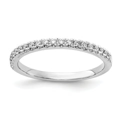 14k White Gold 1/5 carat Lab Grown Diamond VS/SI+ G+ Complete Wedding Band
