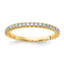 14k 1/4 carat Lab Grown Diamond VS/SI+ G+ Complete Wedding Band