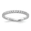 14k White Gold 1/3 carat Lab Grown Diamond VS/SI+ G+ Complete Wedding Band