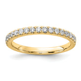 14k 1/3 carat Lab Grown Diamond VS/SI+ G+ Complete Wedding Band