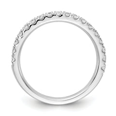 14k White Gold 1/2 carat Lab Grown Diamond VS/SI+ G+ Complete Wedding Band
