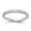 14k White Gold 1/2 carat Lab Grown Diamond VS/SI+ G+ Complete Wedding Band