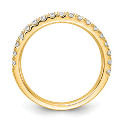 14k 1/2 carat Lab Grown Diamond VS/SI+ G+ Complete Wedding Band