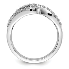 14k White Gold 5/8 carat Lab Grown Diamond VS/SI+ G+ and Lab Created Ruby Ring