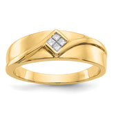 14k Diamond Mens Ring