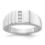 Men's Diamond Ring in 14K White Gold, 2.2mm (1/8 ct. tw.), Size 10 - Sophia Jewelers