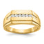 Men's Diamond Six-Stone Ring in 14K Yellow Gold (1/4 ct. tw.), Size 10 - Sophia Jewelers