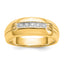 Men's Diamond Five-Stone Ring in 14K Yellow Gold (1/10 ct. tw.), Size 10 - Sophia Jewelers