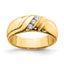 Men's Diamond Three-Stone Ring in 14K Yellow Gold (1/6 ct. tw.), Size 10 - Sophia Jewelers