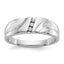 Men's Diamond Ring in 14K White Gold, 3mm (1/15 ct. tw.), Size 10 - Sophia Jewelers