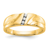 14k Diamond Mens Ring