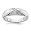 Men's Diamond Ring in 14K White Gold, 2mm (1/8 ct. tw.), Size 10 - Sophia Jewelers